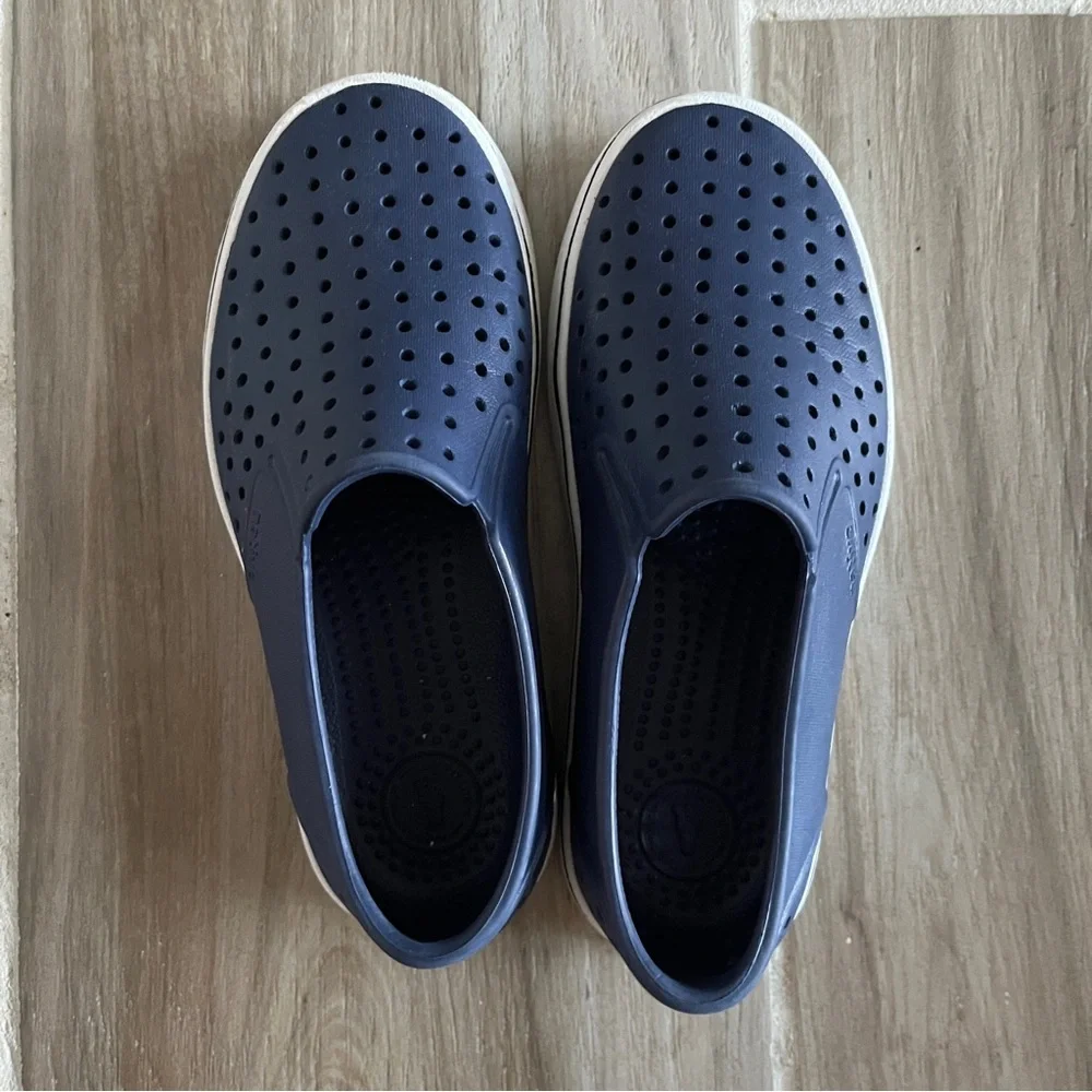 Kids Navy Slip-On Water Shoes